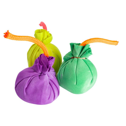 Chalkie Toys Chalkie Chalk Blast Balls 3 Pcs Set (Green, Yellow & Purple)