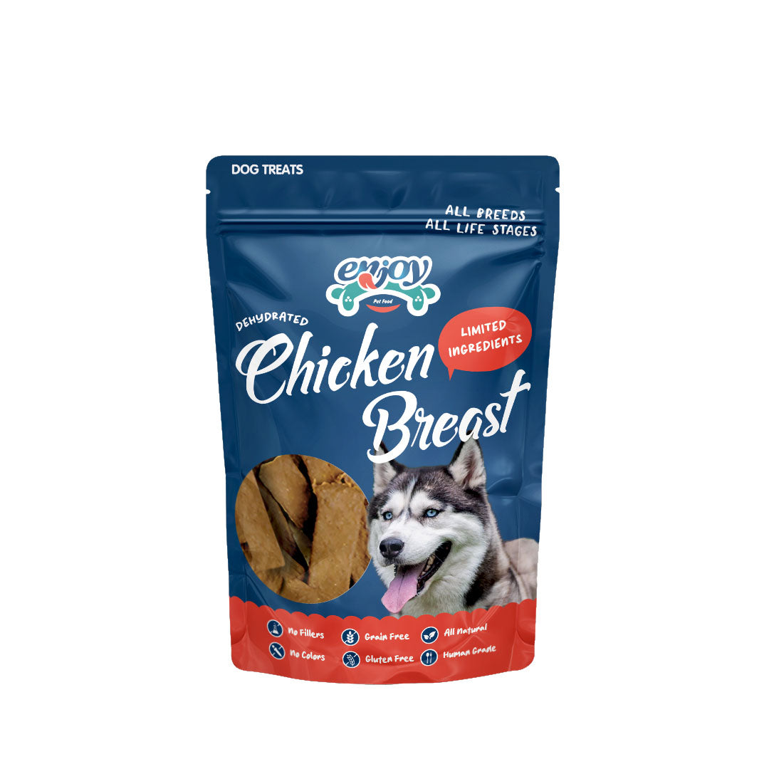 Enjoy -  Dehydrated Chicken Breast Premium Human-grade Dog Treats