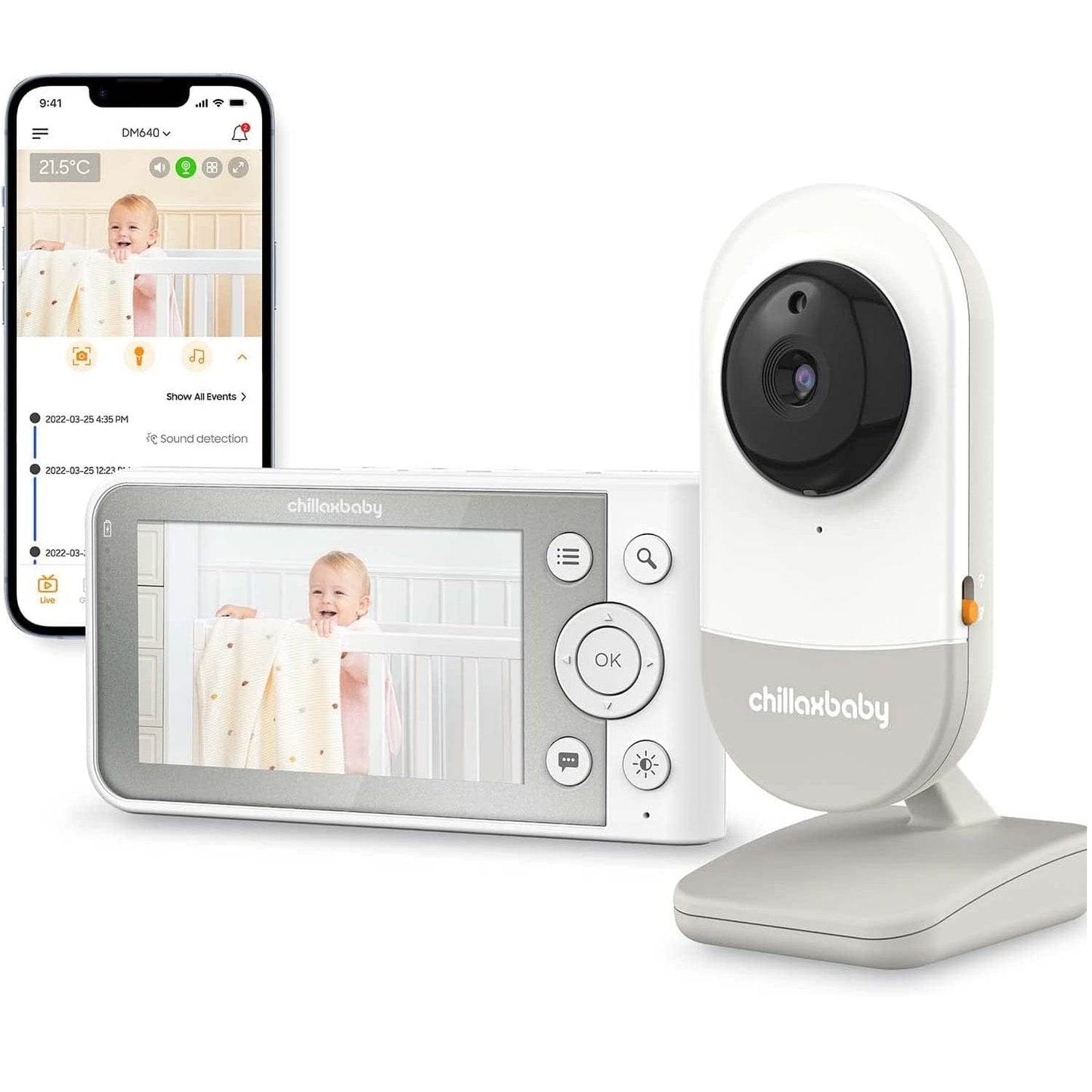 Chillaxbaby Babies ChillaxBaby 4.3" Smart HD Baby Monitor