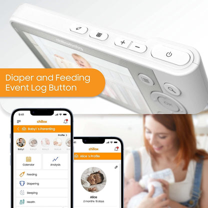 Chillaxbaby Baby Feeding ChillaxBaby 4.3" Smart HD Giraffe Baby Monitor