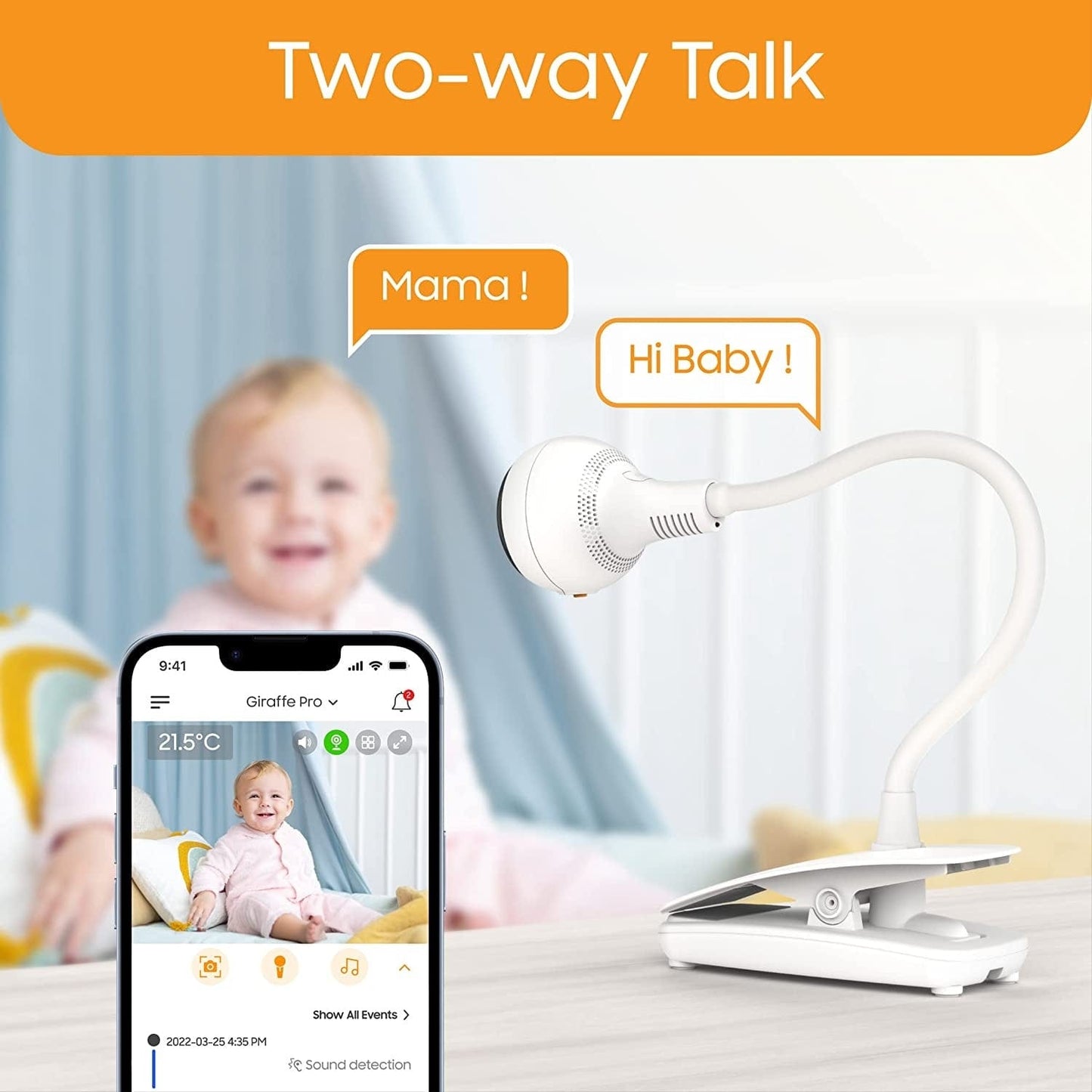 Chillaxbaby Baby Feeding ChillaxBaby 4.3" Smart HD Giraffe Baby Monitor