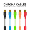 Chroma Cables Portable Game Console Accessories DJTT - Chroma Cables USB A to B Green