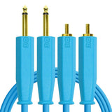 Chroma Cables Video Game Arcade Cabinets DJTT - Chroma Cables RCA to RCA Blue