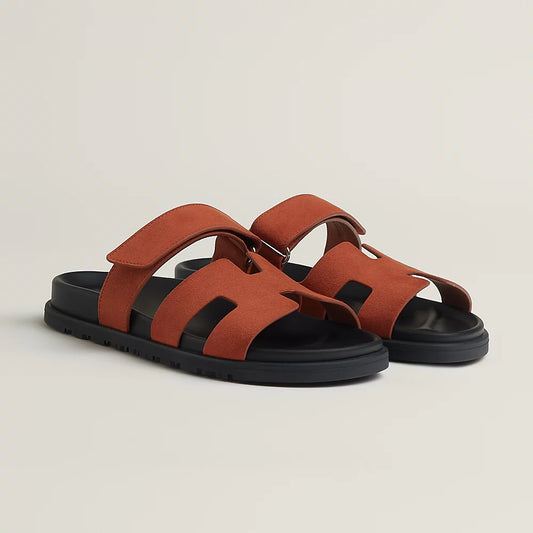 Hermes Chypre Sandal "Orange Canyon" - 37 EU