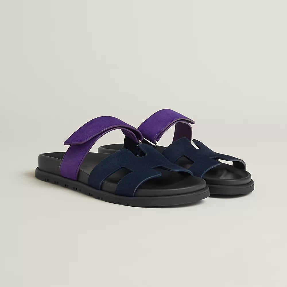 Hermes Chypre Sandal Marine Violet Majorette - 38.5 EU