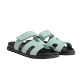 Hermes Chypre Sandal "Bleu Cristaux"