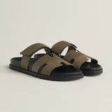 Hermes Chypre Sandal "Vert Toundra" - 44 EU
