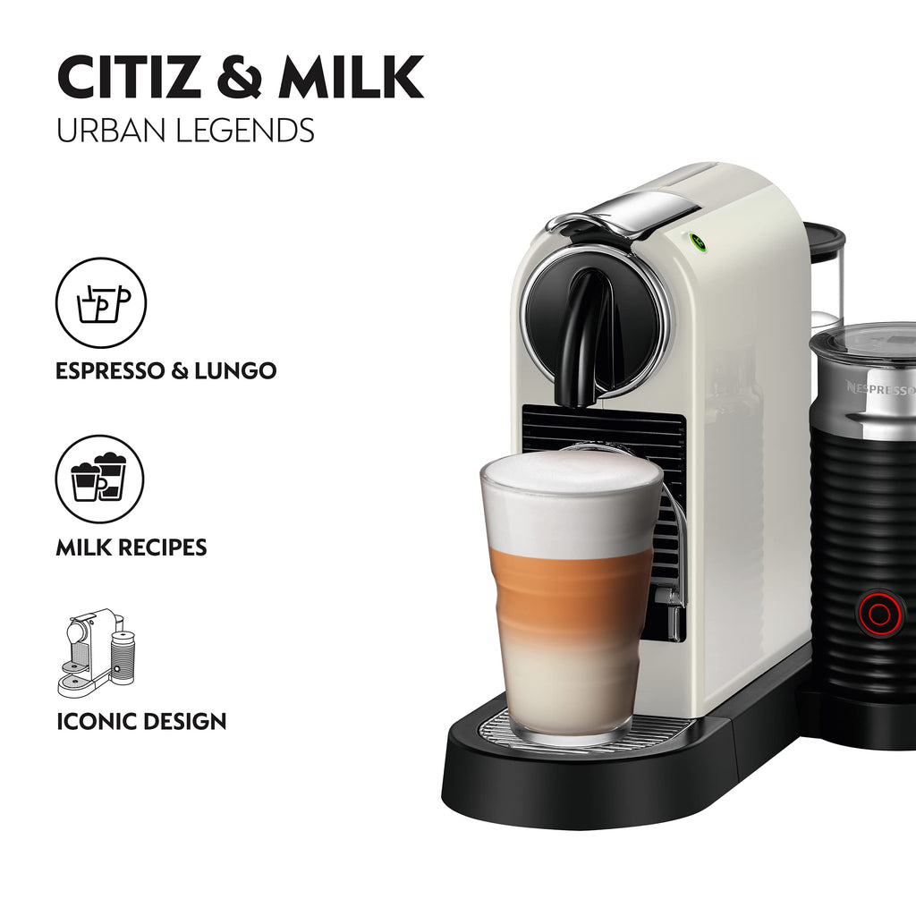 Nespresso Citiz Coffee Machine White/Cream