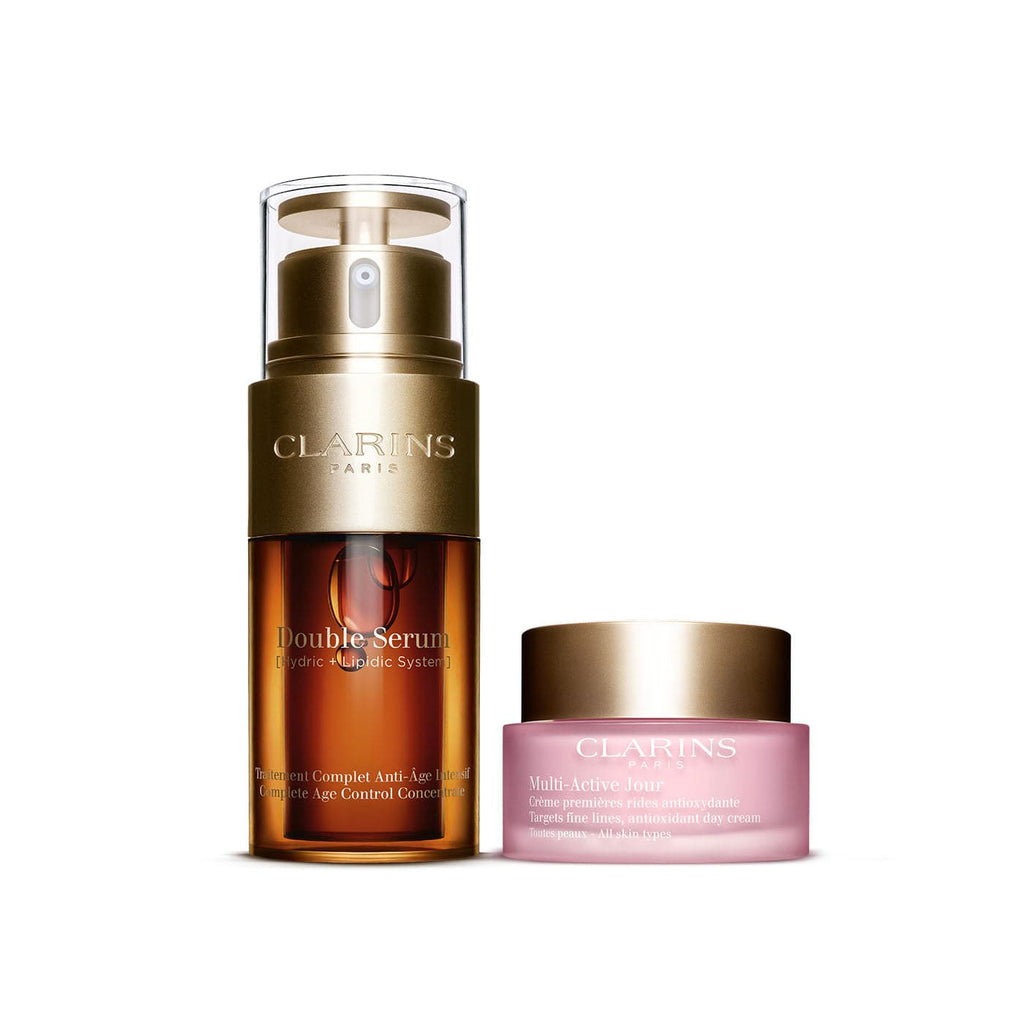 CLARINS Skin Care Double Serum & Multi Active Day Set
