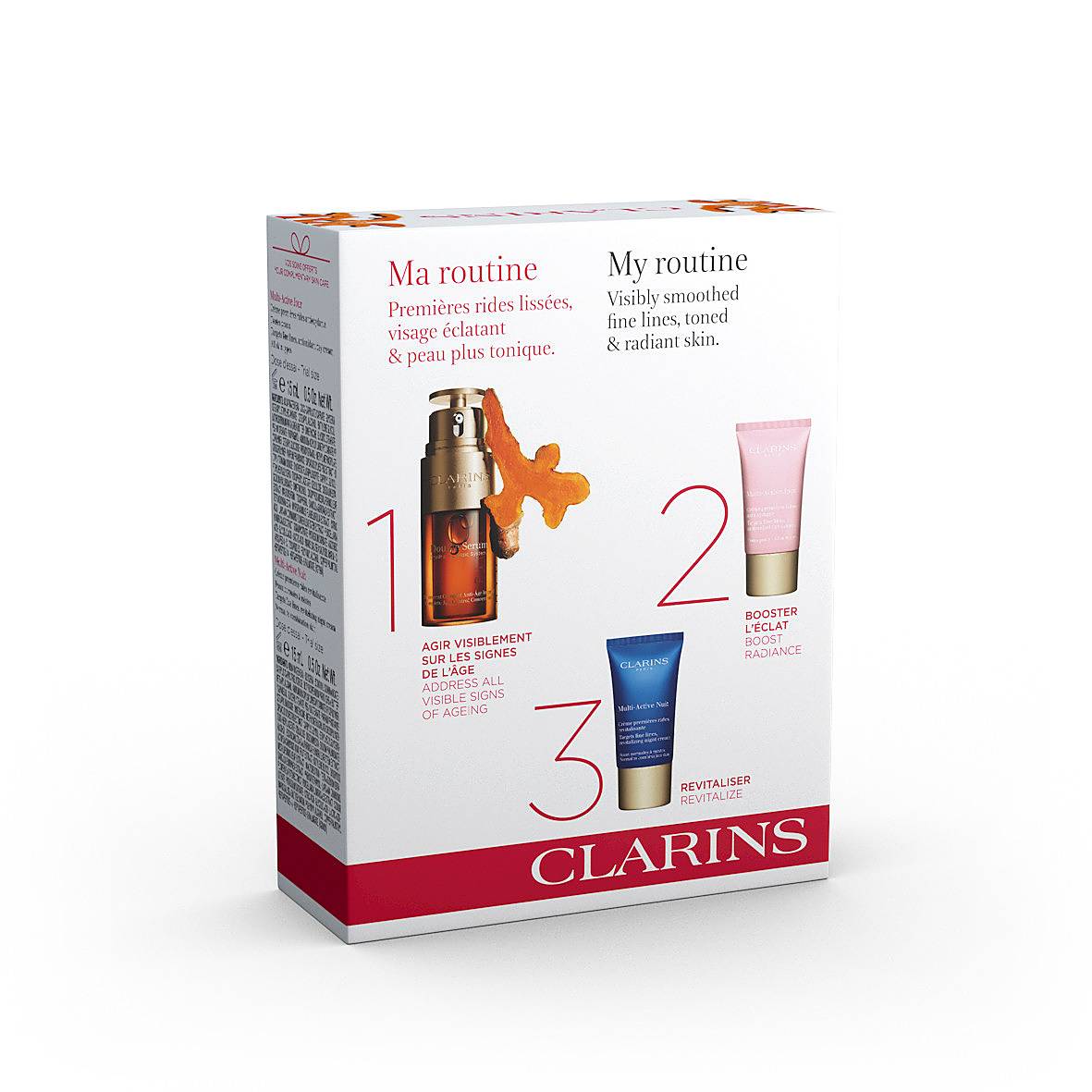 CLARINS Skin Care Double Serum & Multi-Active Routine