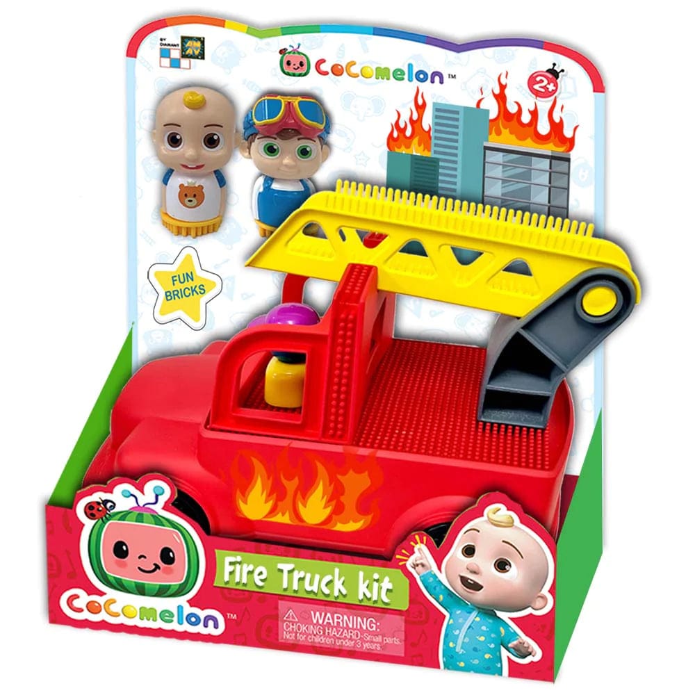 CoComelon Toys CoComelon Fire Truck Set Building Blocks