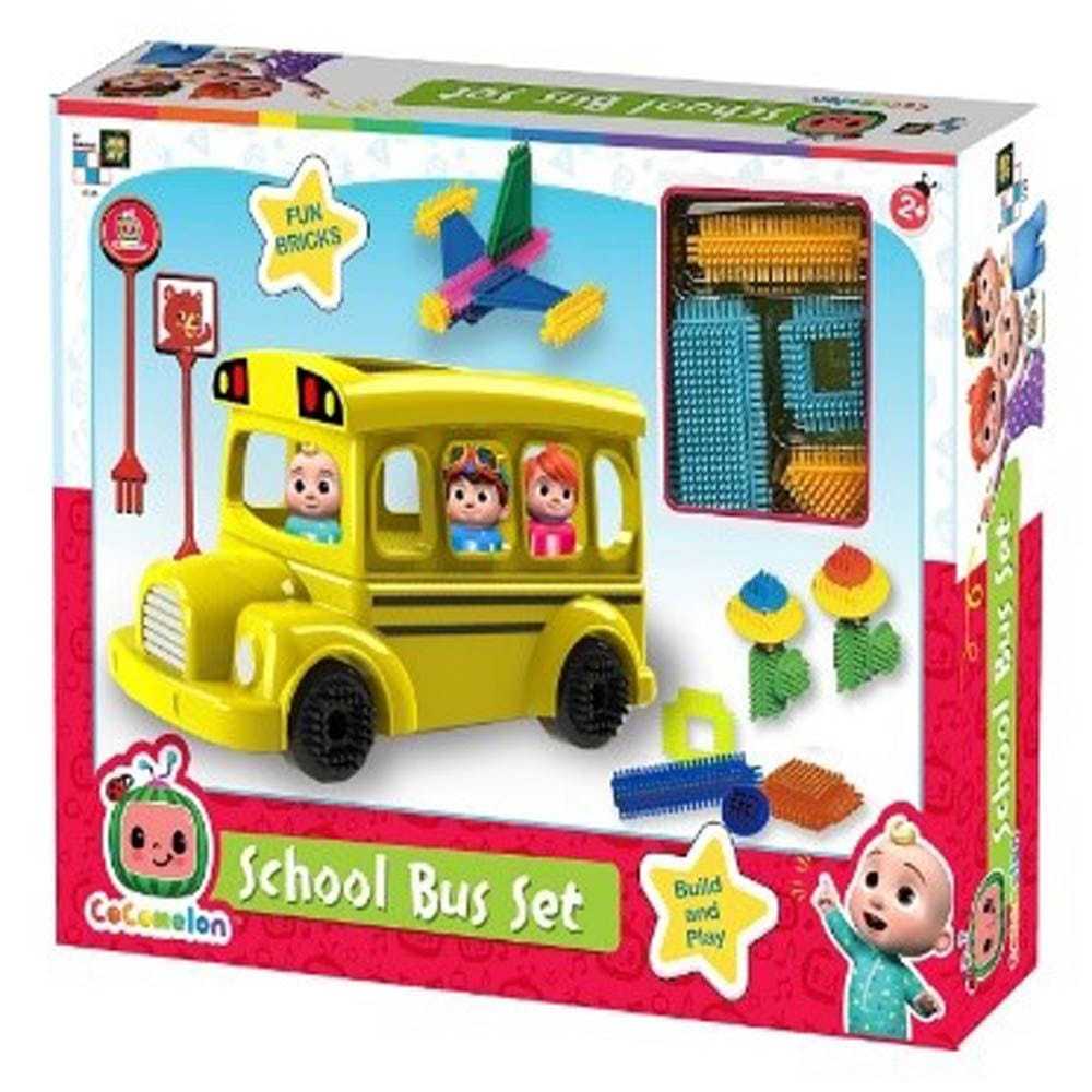 CoComelon School Bus Set Building Blocks