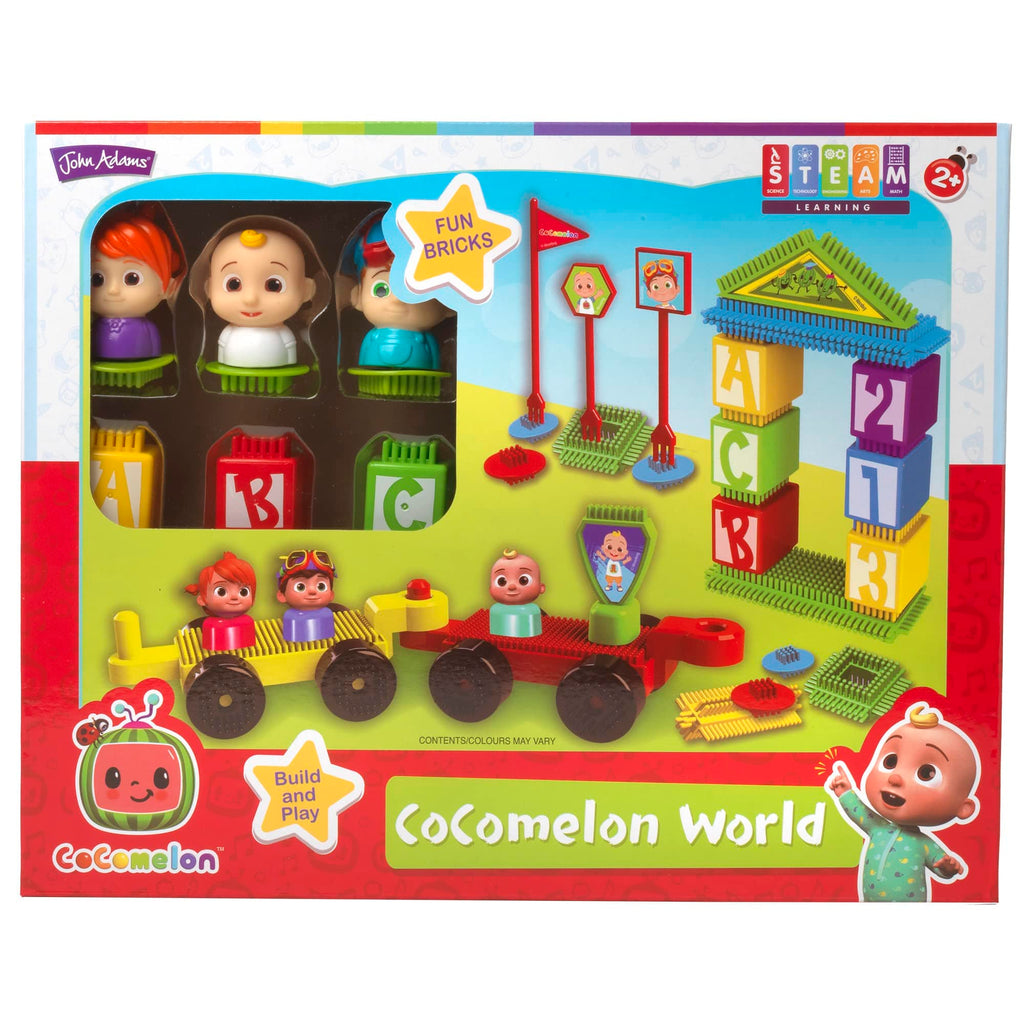 Cocomelon Toys Fun Bricks CoComelon World: Build and play