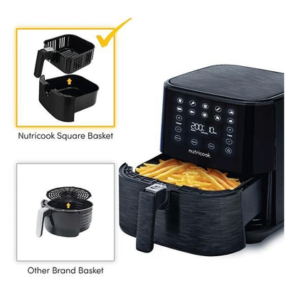 Nutricook - Air Fryer 2 5.5 Liters 1700 Watts AF205K - Black