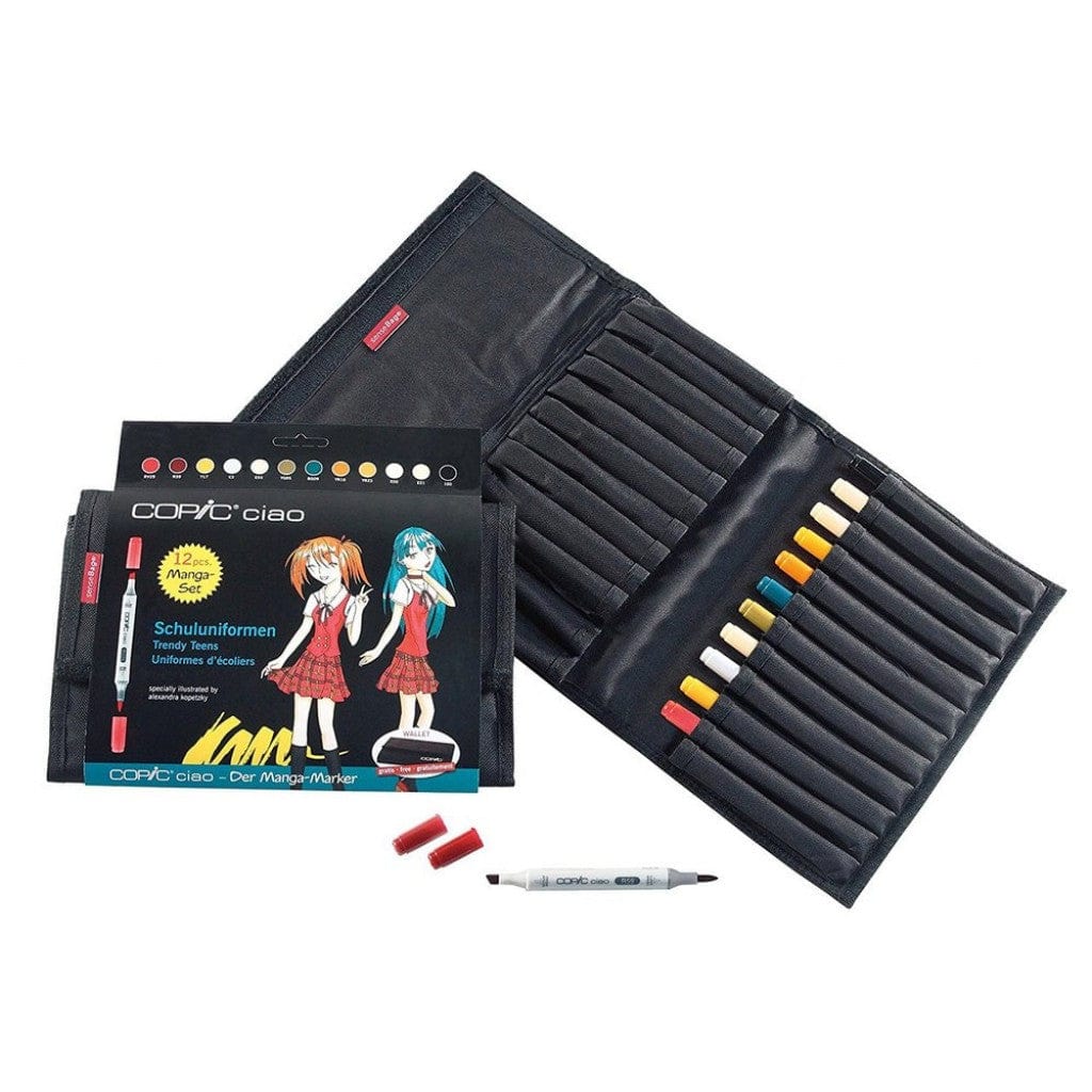 Copic Arts & Crafts Copic  Ciao Set 12 in Wallet School Uniform " "