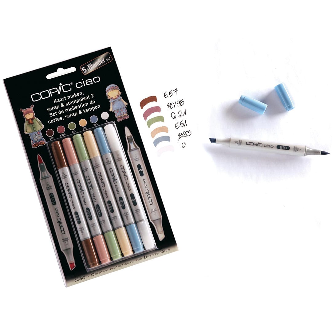 Copic Arts & Crafts COPIC ciao Set 5+1 Scrap & stempelset 2