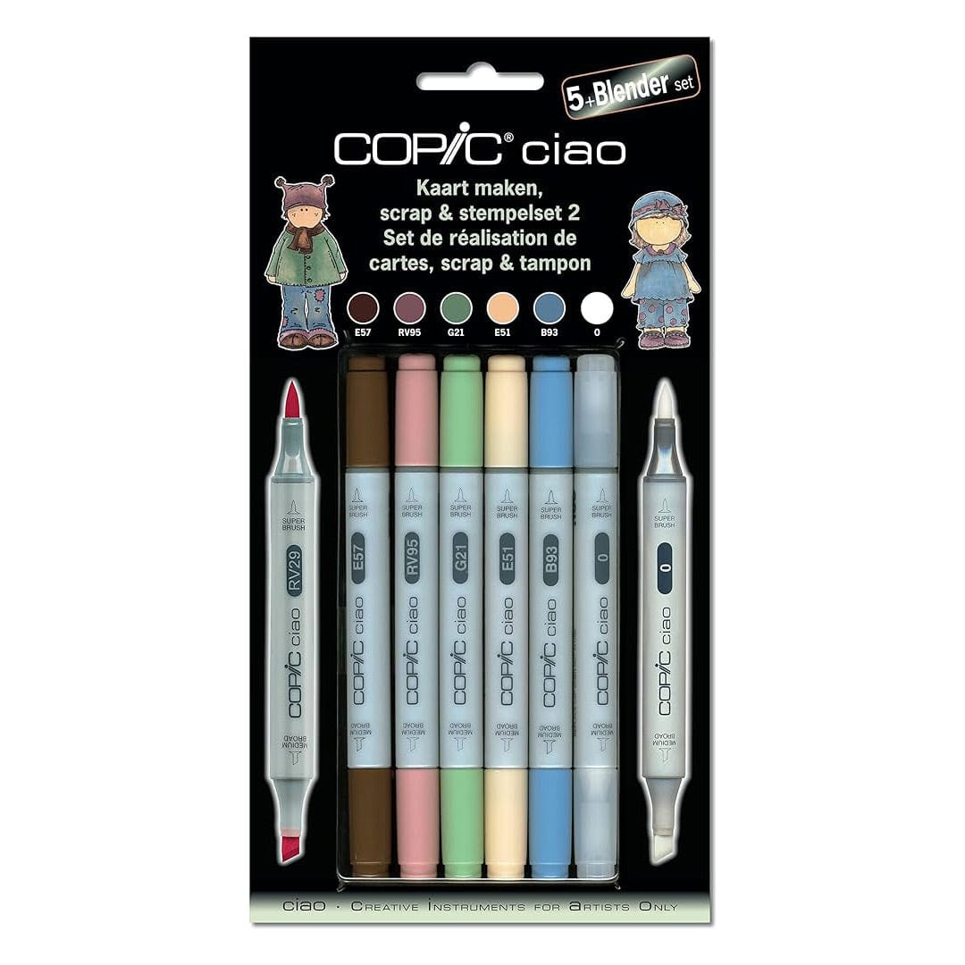 Copic Arts & Crafts COPIC ciao Set 5+1 Scrap & stempelset 2