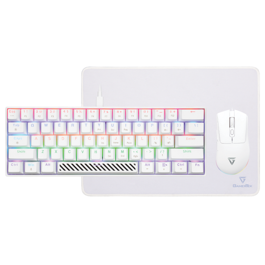 GamerTek Alpha Pack Gaming Bundle - White