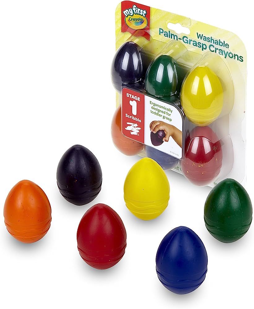 Crayola Arts & Crafts 6 ct. Washable Palm-Grasp Crayons