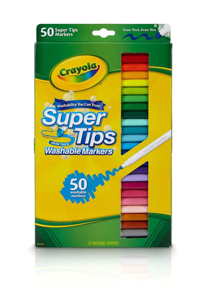 Crayola Arts & Crafts Crayola Super Tip Washable Markers 50pc