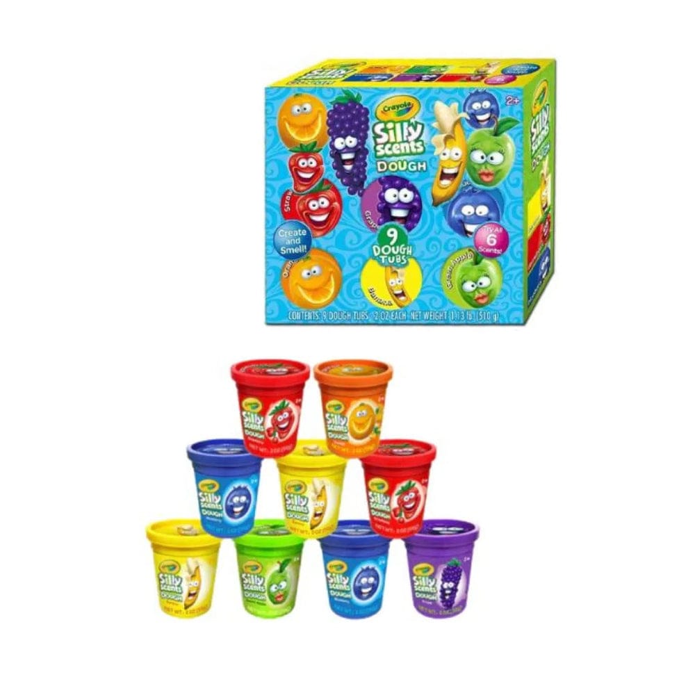 Crayola Play Dough Crayola Silly Scents 9X2Oz Scent Dough Color Box