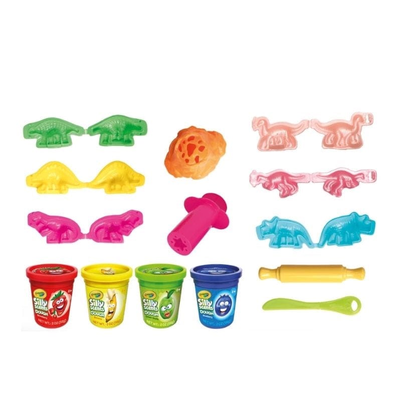 Crayola Play Dough Crayola Silly Scents Dinosaurs Medium Set