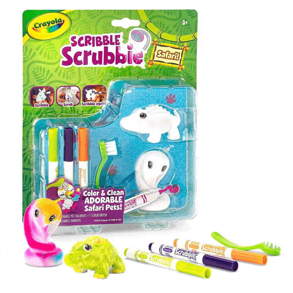 Crayola School Crayola Scribble Scrubbie Safari 2pc Croc & Cobra