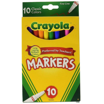 Crayola Toys Crayola - 10 Classic Fine Line Colormax Markers