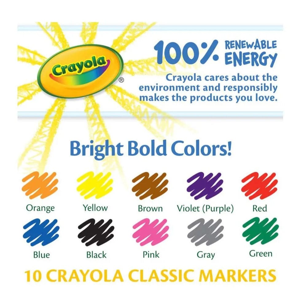 Crayola Toys Crayola - 10 Classic Fine Line Colormax Markers