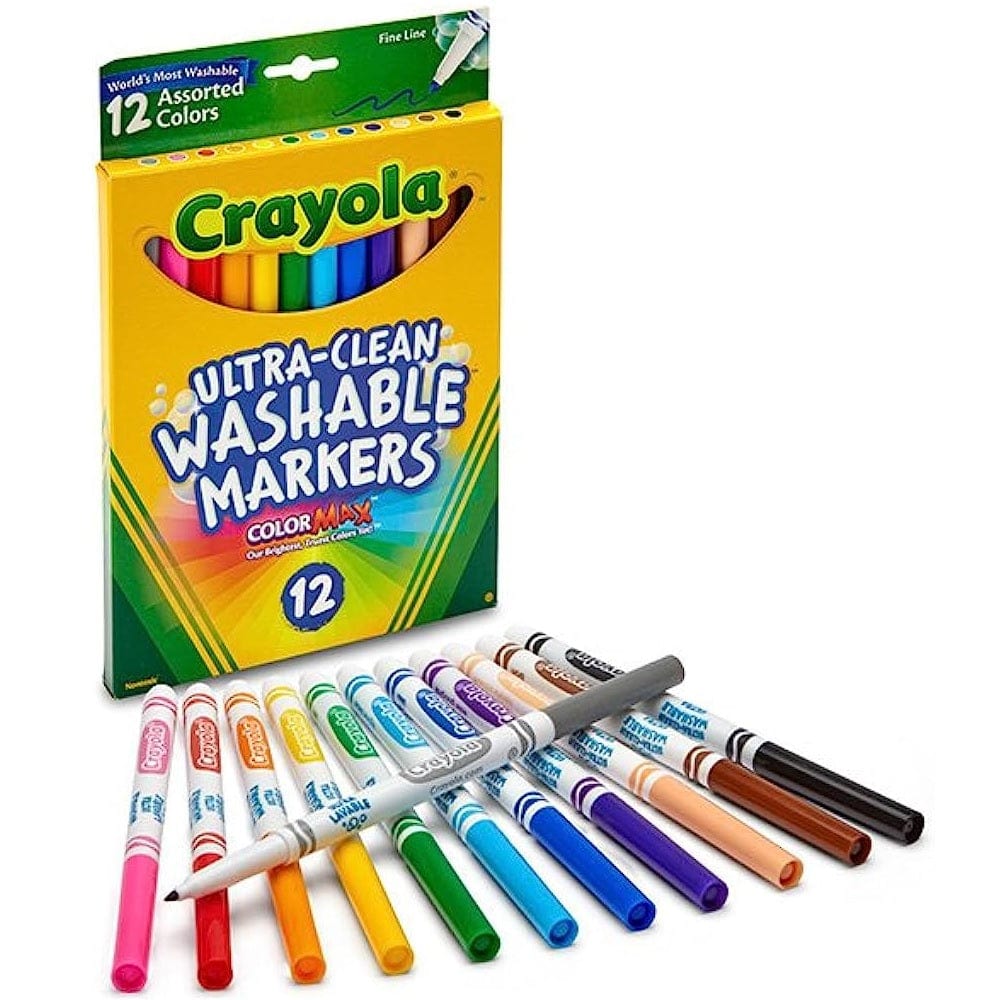 Crayola Toys Crayola - 12 Ultra-Clean Washable Colormax Markers Assorted