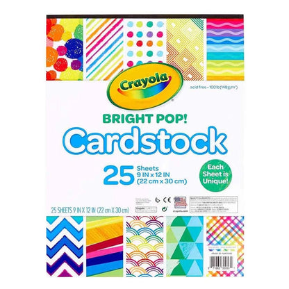 Crayola Toys Crayola - 25 Sheets Cardstock Bright Pop