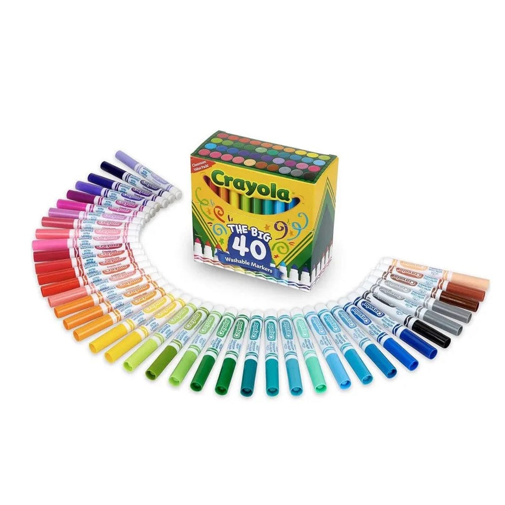 Crayola Toys Crayola - 40 Ct Ultra-Clean Washable Assorted Broad Line