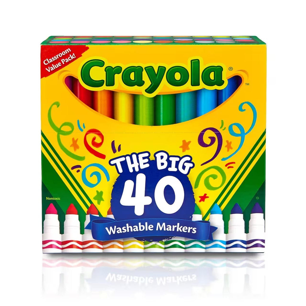 Crayola Toys Crayola - 40 Ct Ultra-Clean Washable Assorted Broad Line