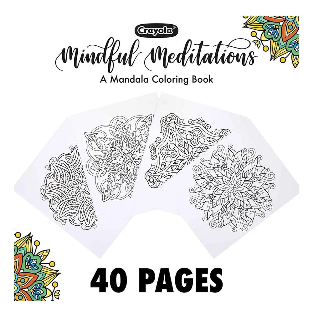 Crayola Toys Crayola - 40-Page Coloring Book Mindful Meditations