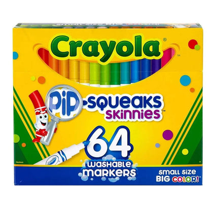 Crayola Toys Crayola - 64 Ct Washable Pip-Squeaks Skinnies Markers
