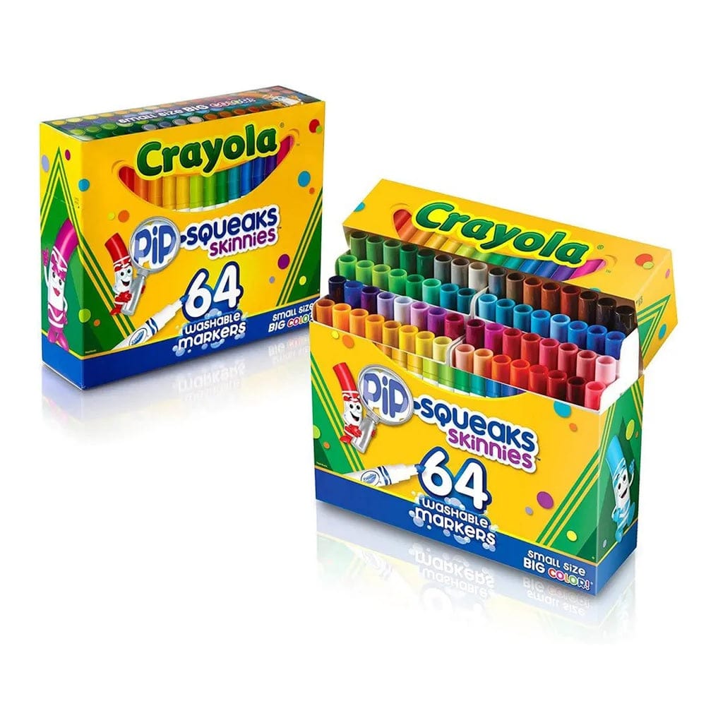 Crayola Toys Crayola - 64 Ct Washable Pip-Squeaks Skinnies Markers