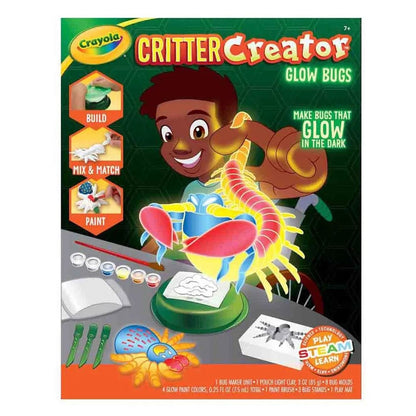 Crayola Toys Crayola - Critter Creator Glow in The Dark Clay Art Kit W/ Paint
