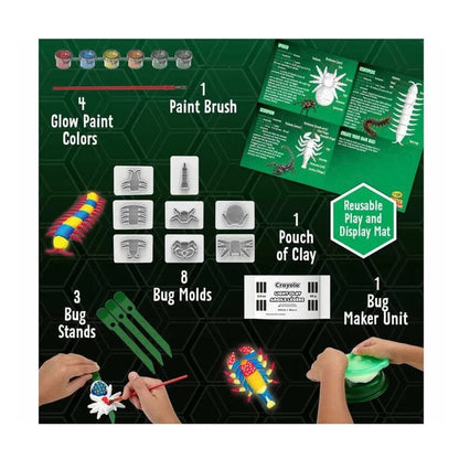 Crayola Toys Crayola - Critter Creator Glow in The Dark Clay Art Kit W/ Paint