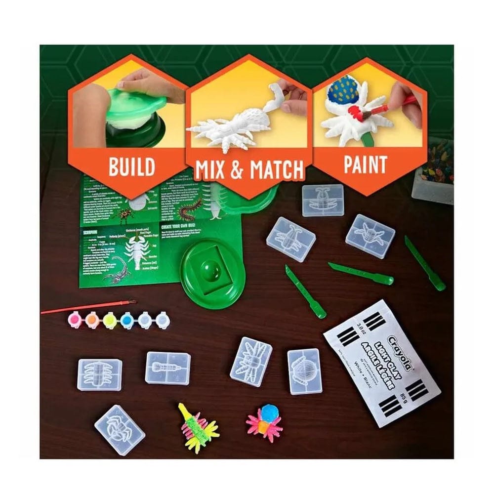 Crayola Toys Crayola - Critter Creator Glow in The Dark Clay Art Kit W/ Paint
