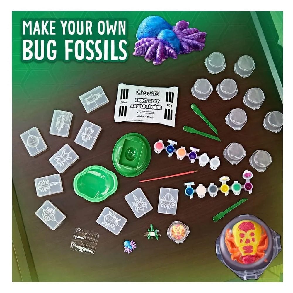 Crayola Toys Crayola - Critter Creator Metallic Clay Art Fossil Kit W/ Paint