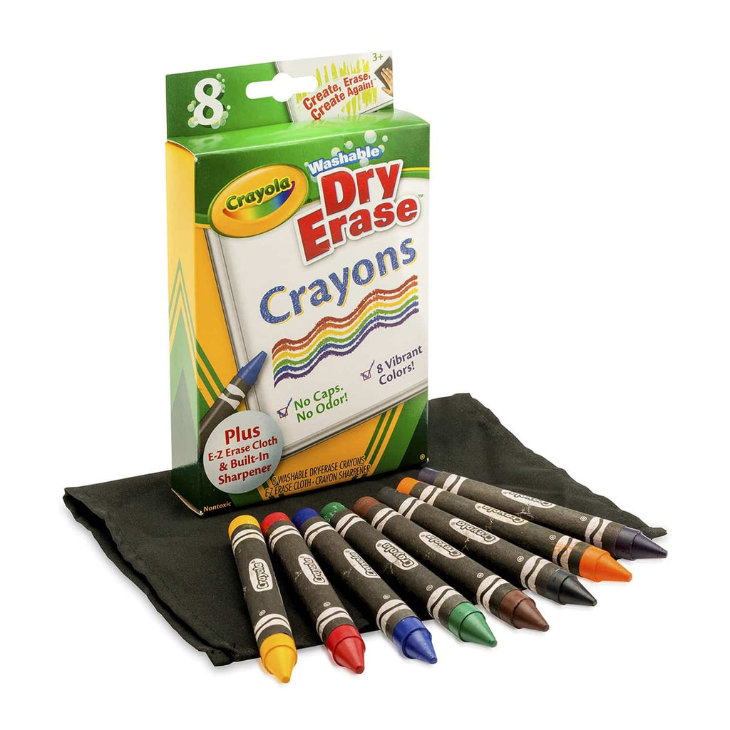 Crayola Toys Crayola - Dry-Erase Crayons Brights Large, Pack of 8