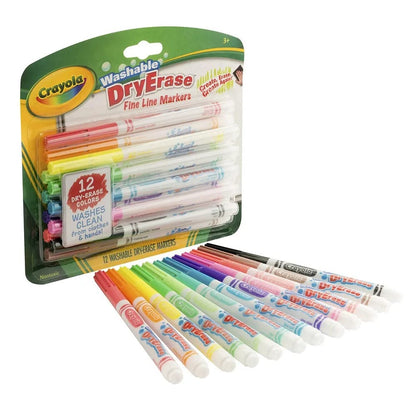 Crayola Toys Crayola - Dry-Erase Fine Line Washable Markers 12pcs