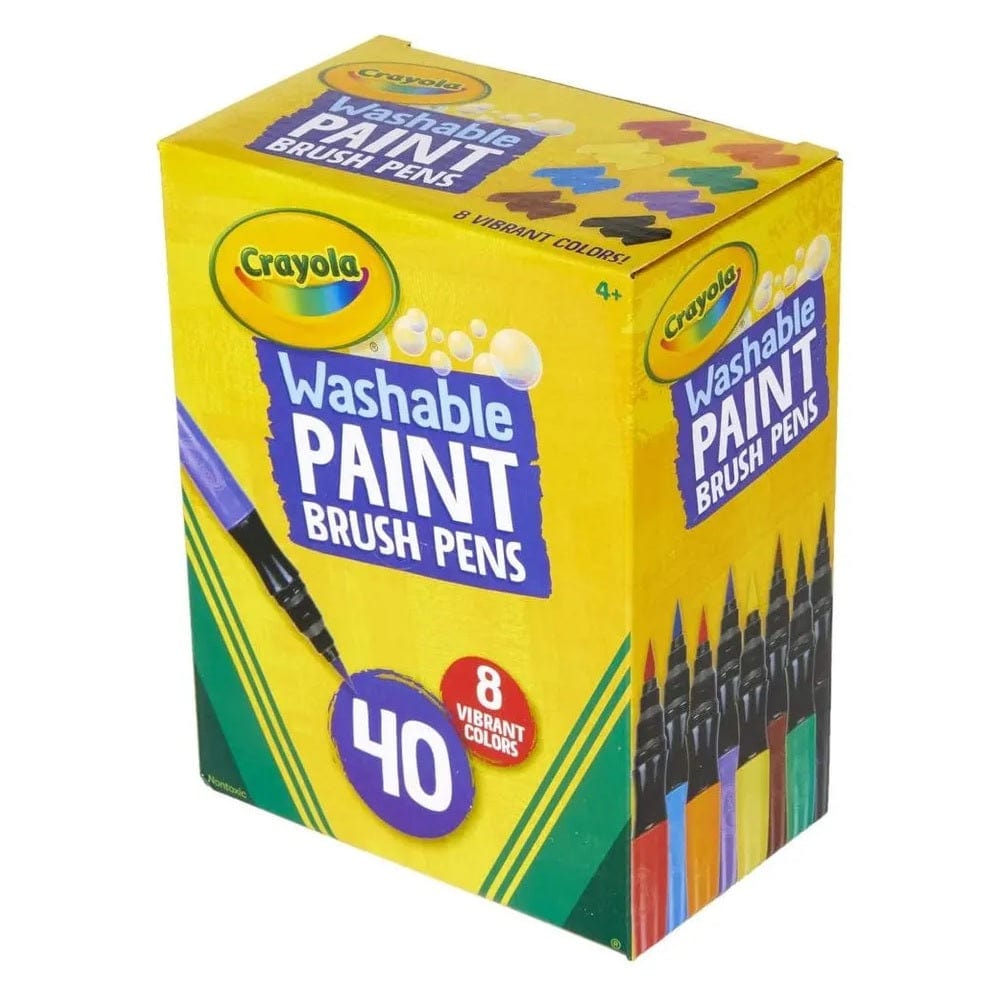 Crayola Toys Crayola - Easy to Remove Washable Paint Brush Pens 40pcs