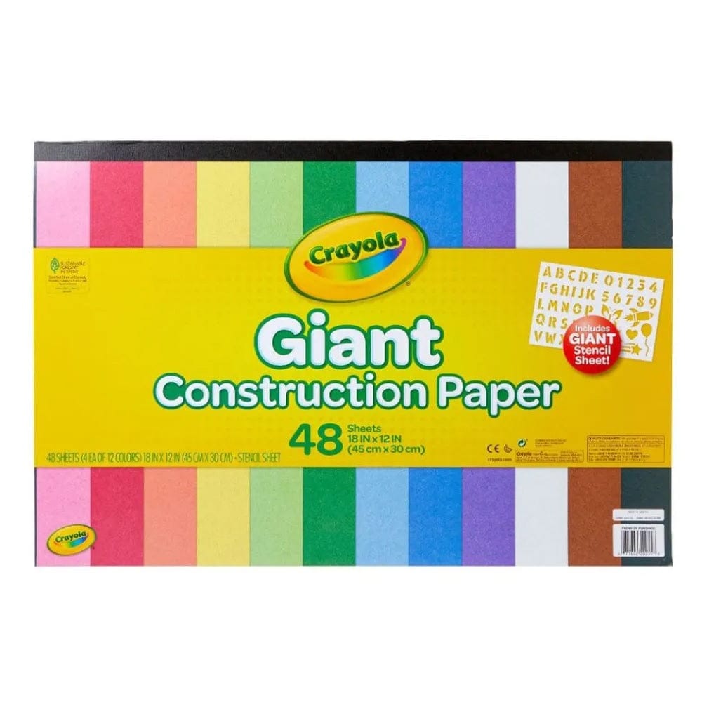 Crayola Toys Crayola - Giant Construction Paper with Stencil