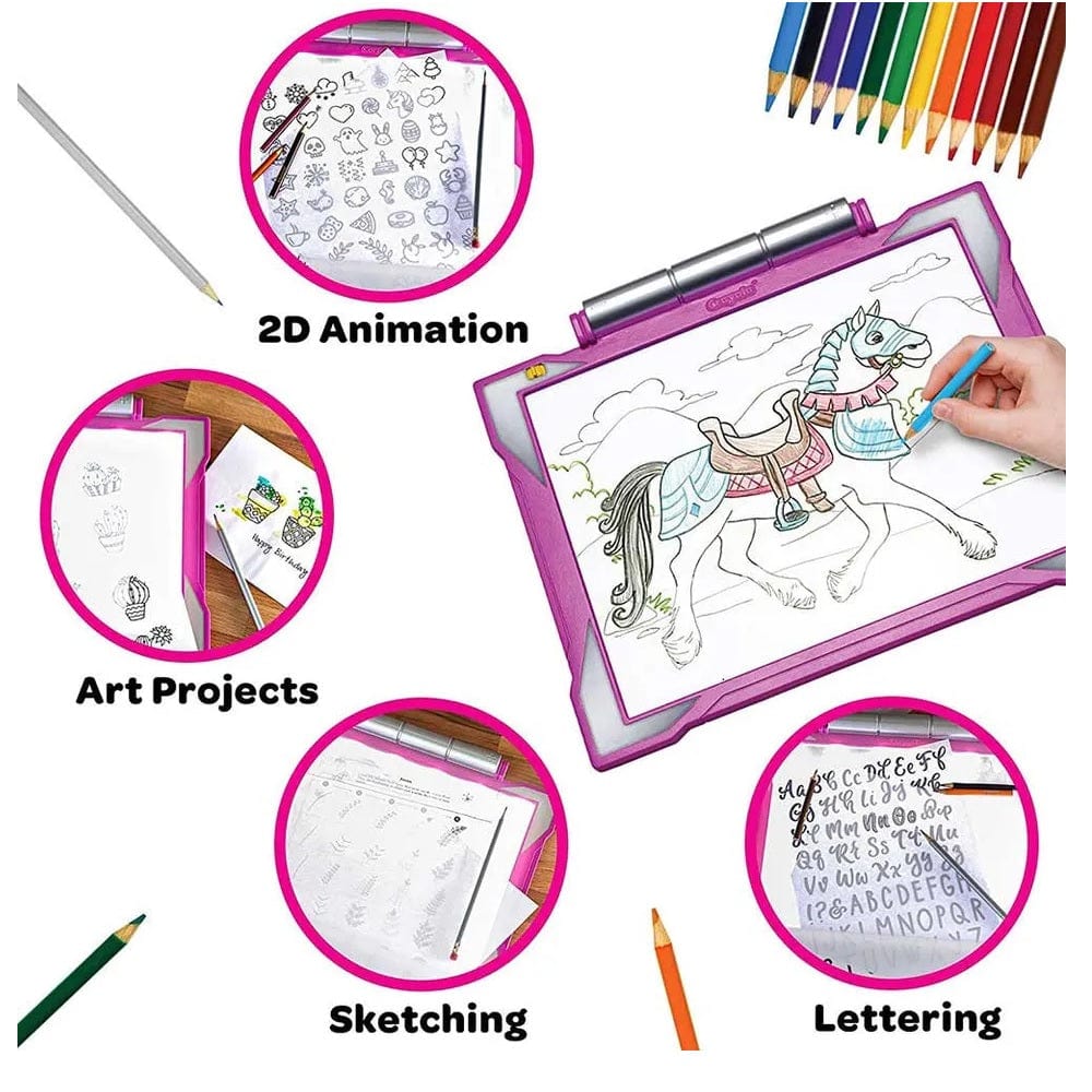 Crayola Toys Crayola - Light-Up Tracing Pad For Girls - Assorted