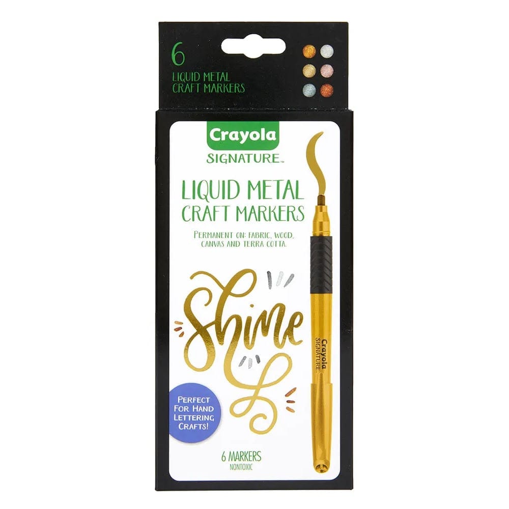 Crayola Toys Crayola - Liquid Metal Craft Markers - 6pcs