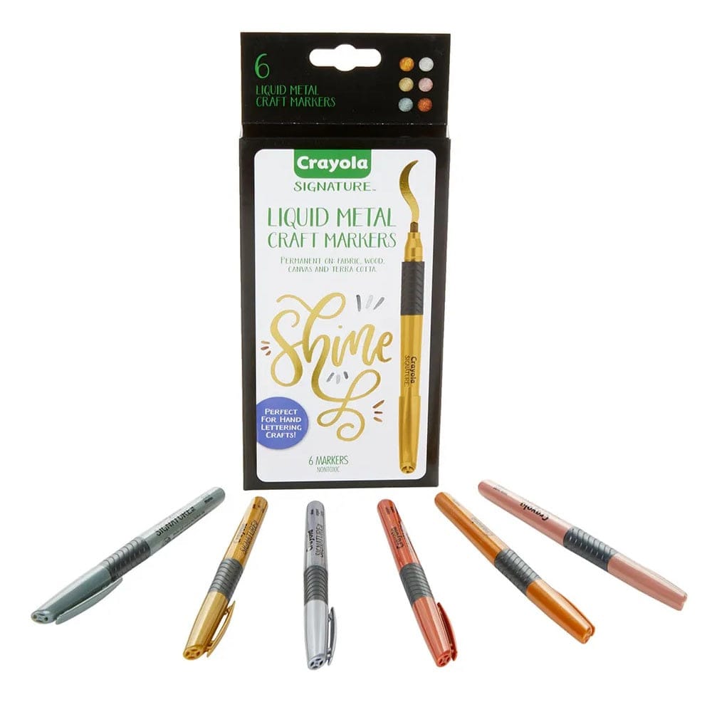 Crayola Toys Crayola - Liquid Metal Craft Markers - 6pcs