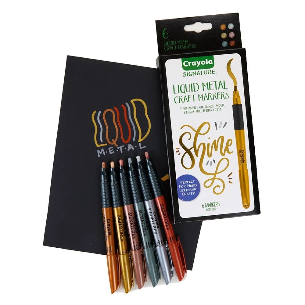 Crayola Toys Crayola - Liquid Metal Craft Markers - 6pcs