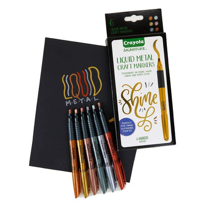 Crayola Toys Crayola - Liquid Metal Craft Markers - 6pcs
