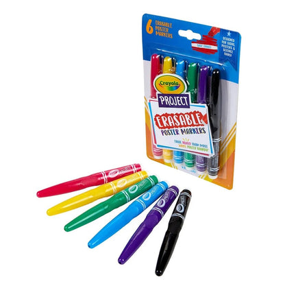 Crayola Toys Crayola - Project Erasable Poster Markers 6pcs